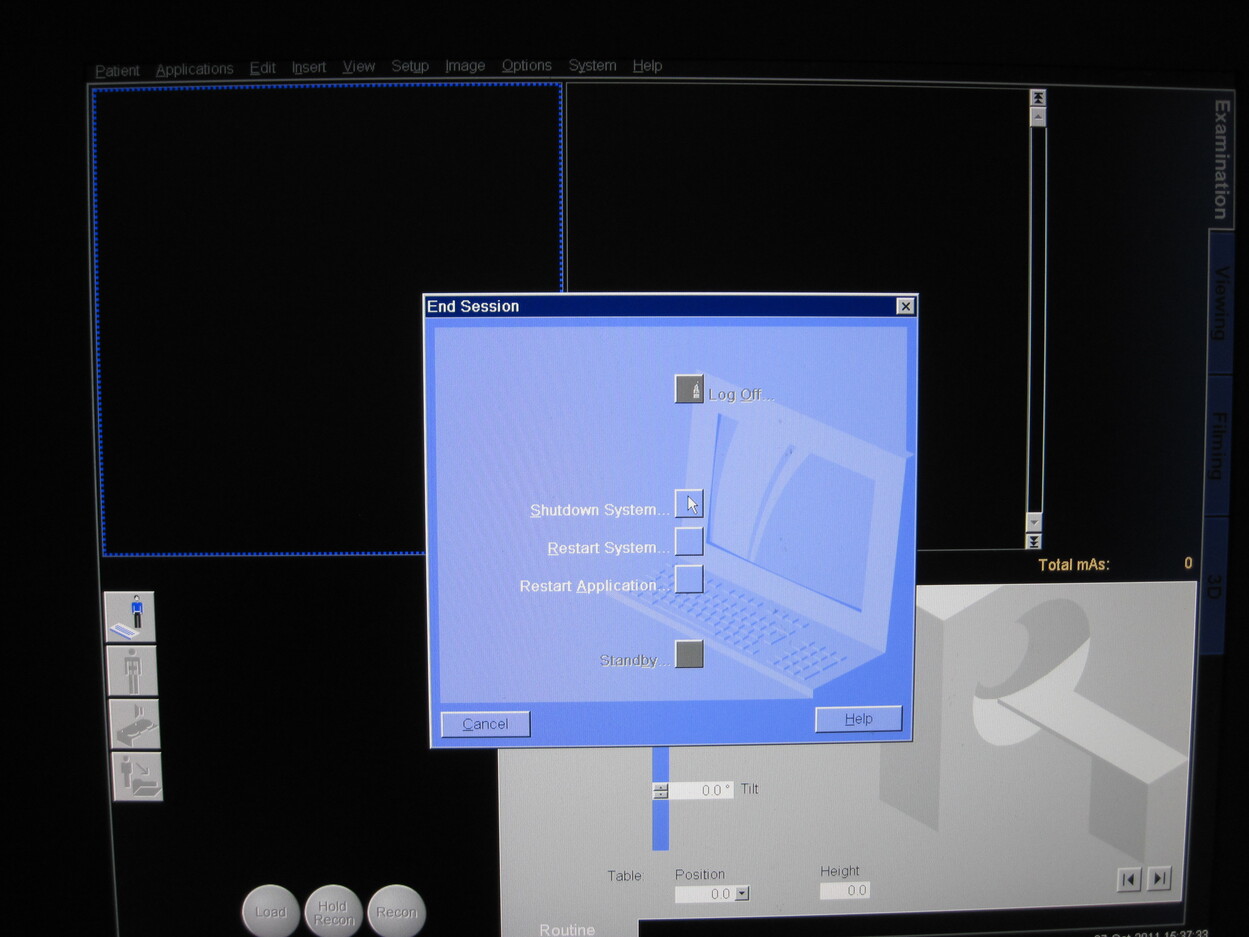 How to Recover Siemens CT From 'Fatal Error in Reconstruction System'