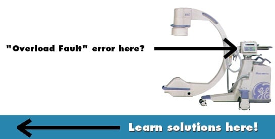 Clearing the OEC 9800 Overload Fault Error