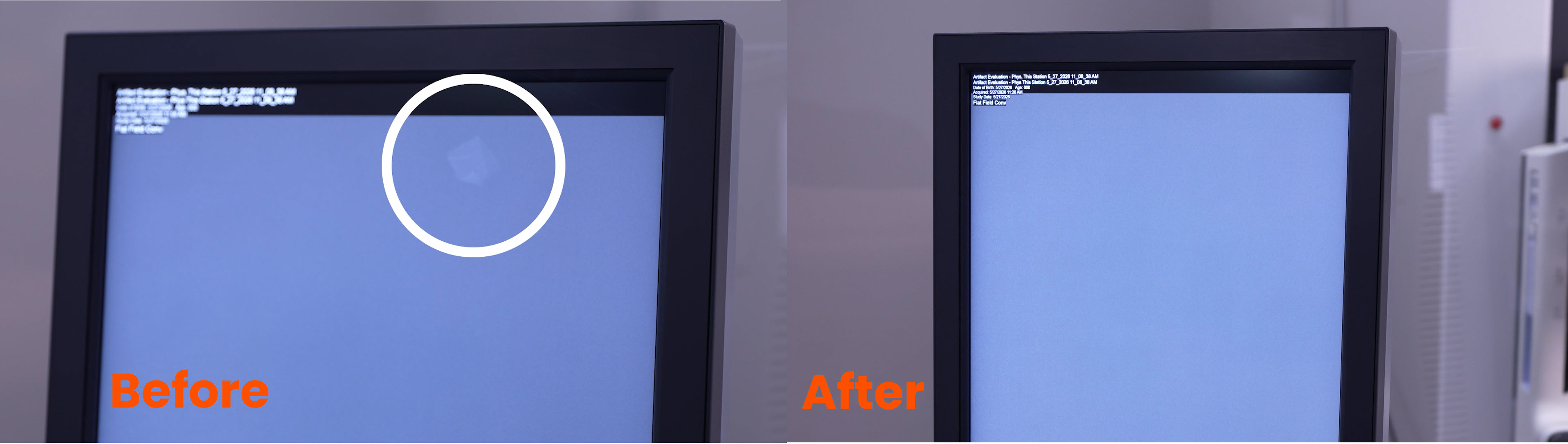 Before and After Artifact Clean