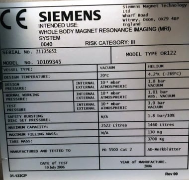 Sell MRI Serial Tag Example