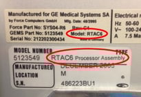 GE Innnova RTAC Serial Tag