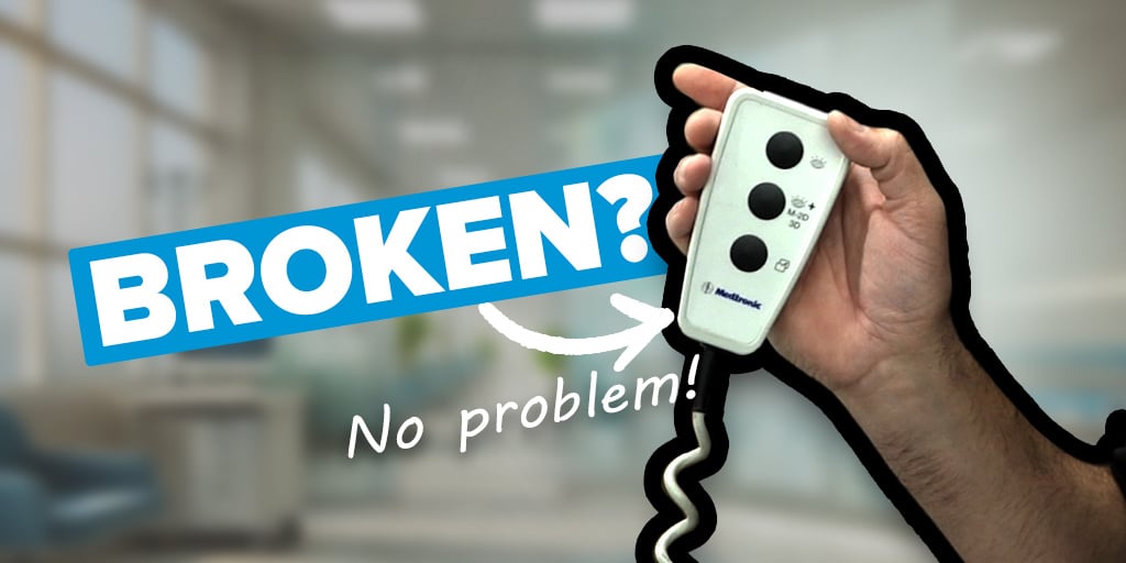 broken hand switch on a medtronic o-arm