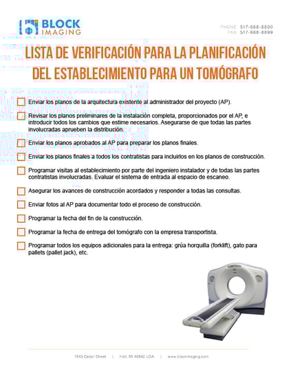 spanish ct checklist