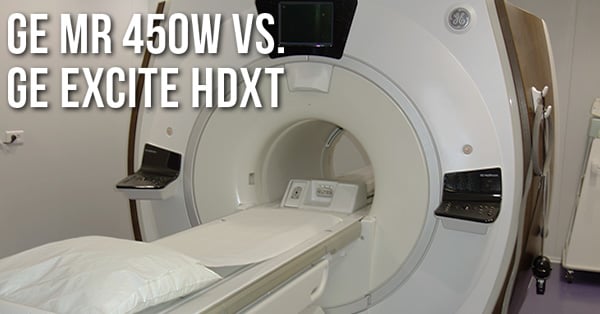 MRI Comparison: GE MR 450W vs. GE EXCITE HDXT