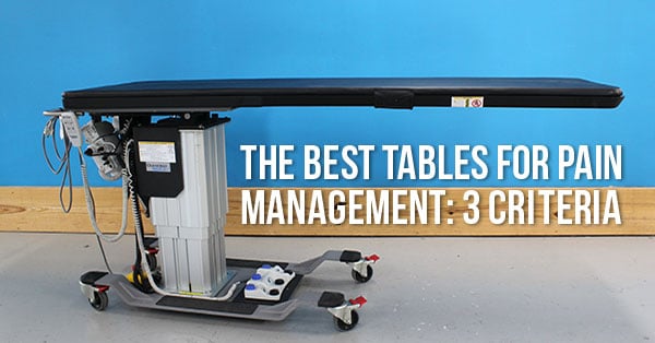 Pain Management C-Arm Tables: 3 Key Features