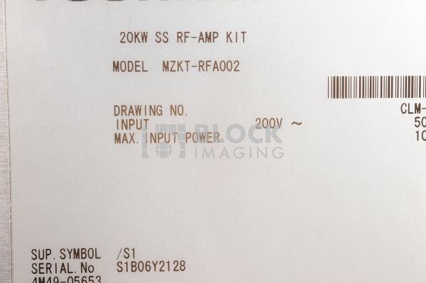 MZKT-RFA002 20 kW SS RF Amplifier for Toshiba Closed MRI