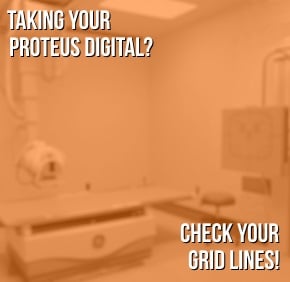 How to Find the Grid Lines on Your GE Proteus Rad Room