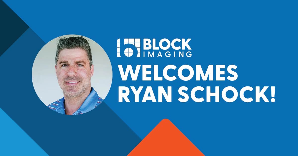 Ryan Schock Joins Block Imaging as Reg. Director, Turnkey Solutions